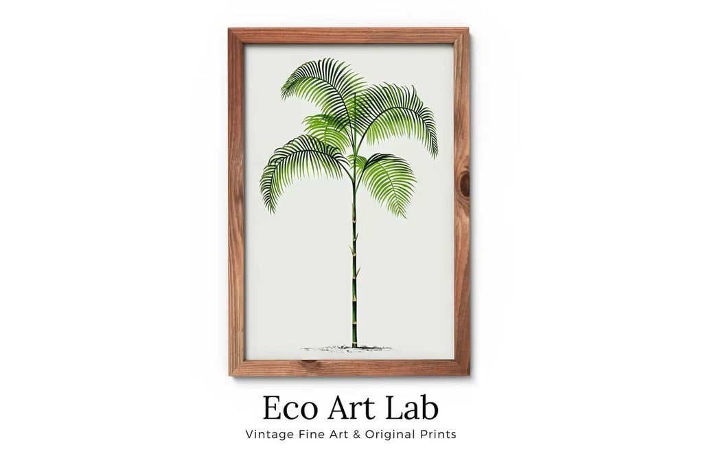Printable Vintage Palm Tree Art. Instant Download Botanical Wall Art Print. Vintage Tropical Poster. Palm Trees Digital Nature Print #27 – Printable Wall Art