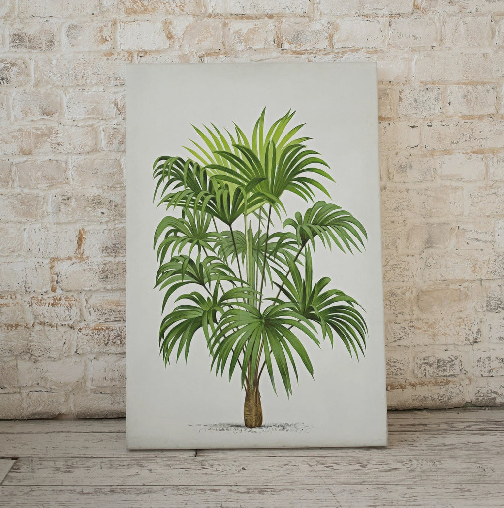 Detail view of artwork from Printable Vintage Palm Tree Art. Instant Download Botanical Wall Art Print. Vintage Tropical Poster. Palm Trees Digital Nature Print #30. (variation 1)