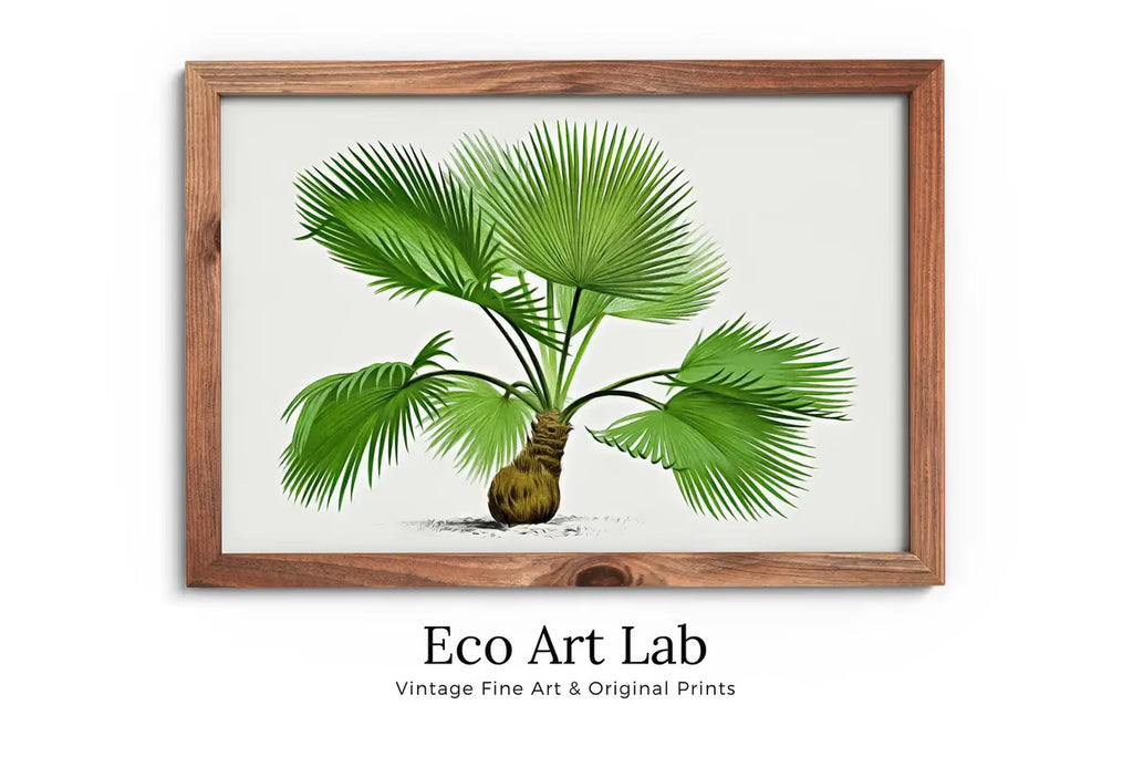 Printable Vintage Palm Tree Art. Instant Download Botanical Wall Art Print. Vintage Tropical Poster. Palm Trees Digital Nature Print #33 – Printable Wall Art