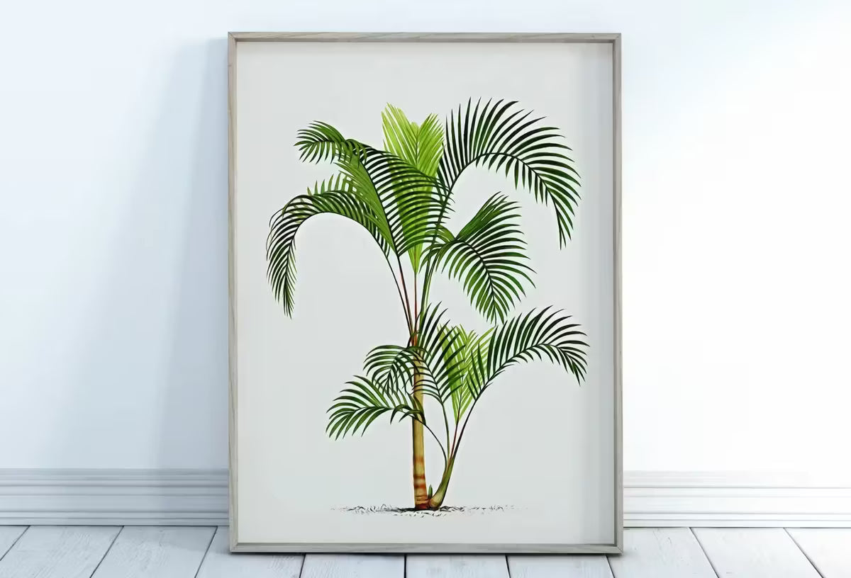 Printable Vintage Palm Tree Art. Instant Download Botanical Wall Art Vintage Tropical Poster. Palm Trees Print Nature Poster Digital Art #12 – Printable Wall Art