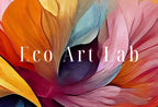 Detail view of artwork from Printable Wall Art Colorful Abstract Flower Petals. Abstract Modern Floral Print Digital Painting. Botanical Art Print. Downloadable Art #6. (variation 2)