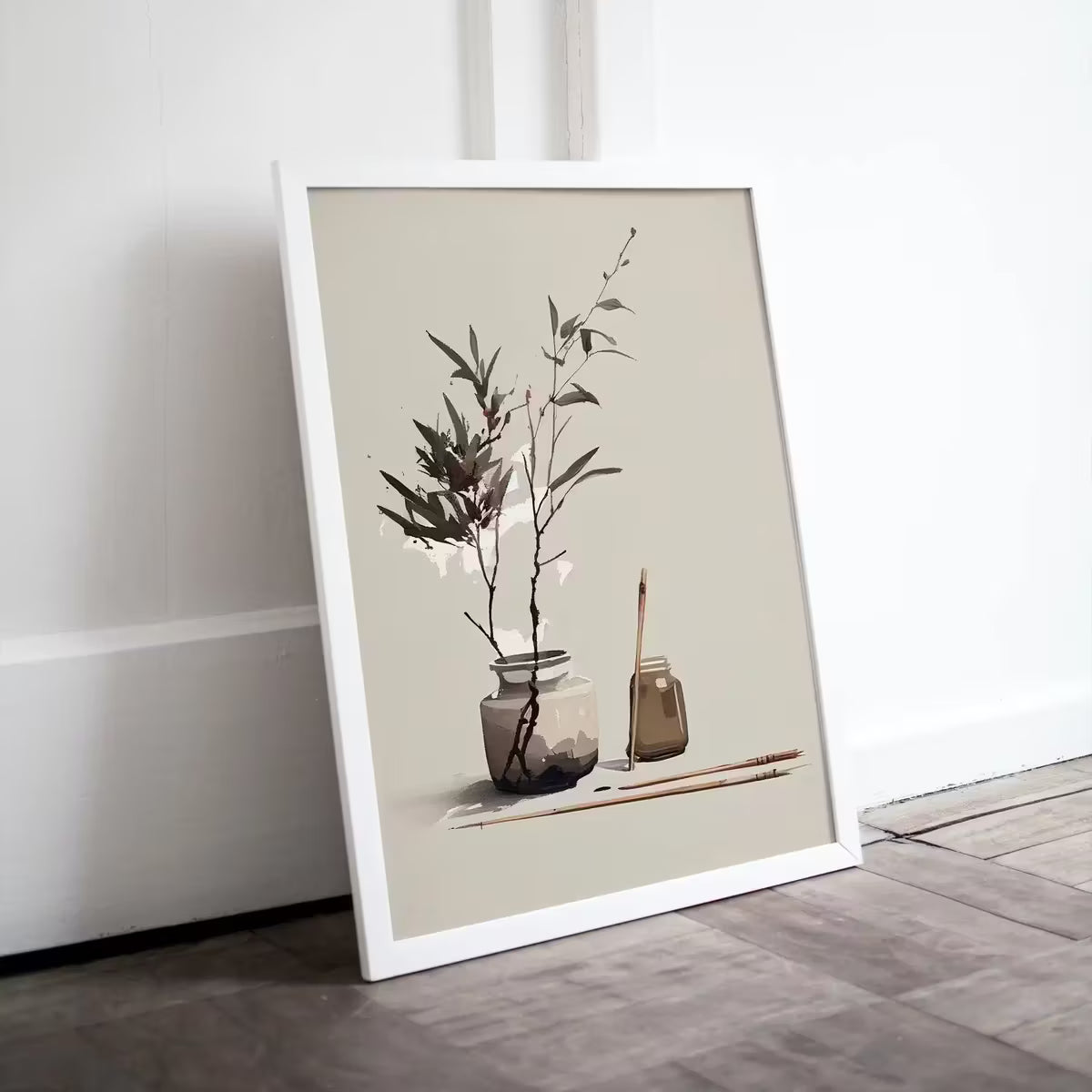 Printable Wall Art. Minimalist Zen Wall Decor. Brown & Beige Wabi Sabi Abstract Print. Japandi Wall Art. Modern Neutral Abstract – Printable Wall Art