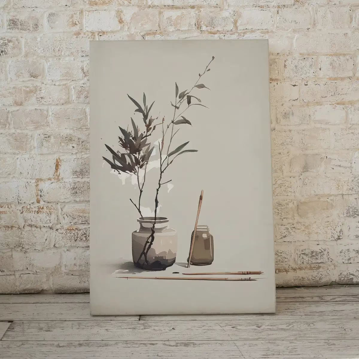 Printable Wall Art. Minimalist Zen Wall Decor. Brown & Beige Wabi Sabi Abstract Print. Japandi Wall Art. Modern Neutral Abstract – Printable Wall Art