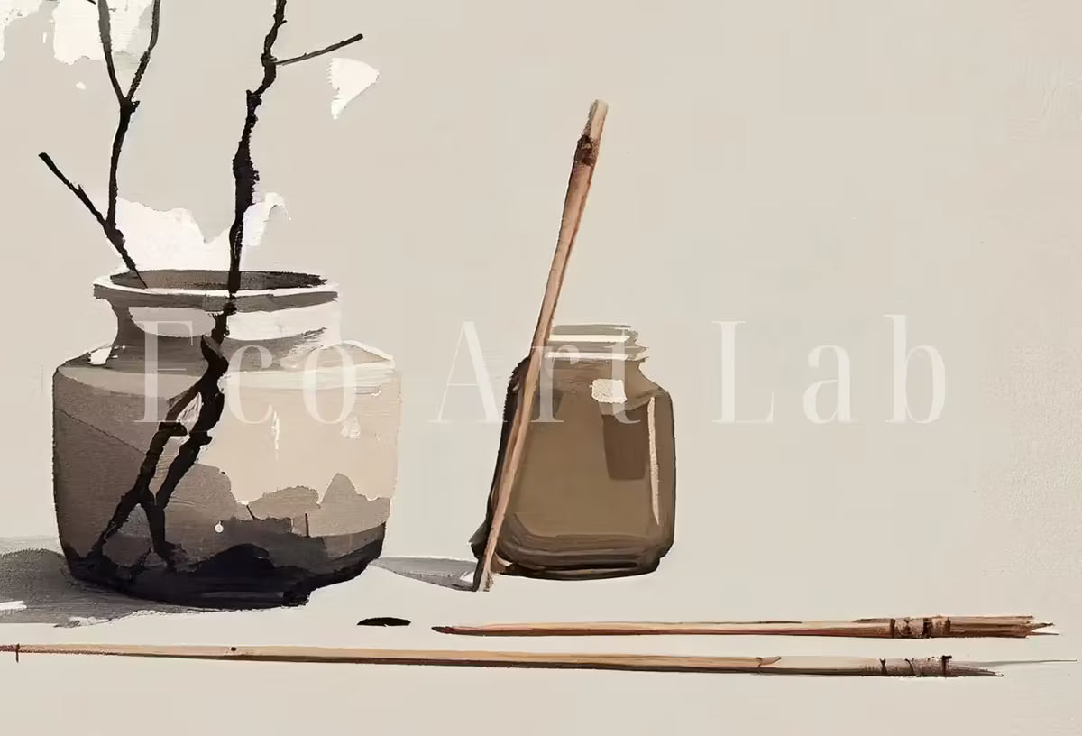 Printable Wall Art. Minimalist Zen Wall Decor. Brown & Beige Wabi Sabi Abstract Print. Japandi Wall Art. Modern Neutral Abstract – Printable Wall Art