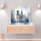 Printable Wall Art | Modern Blue Painting For Contemporary Home | Unique Square Decor Digital Download – Printable Wall Art Digital Download – Digital Download
