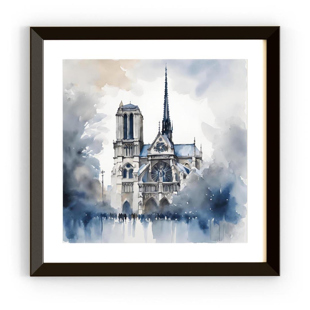 Printable Wall Art | Modern Blue Painting For Contemporary Home | Unique Square Decor Digital Download – Printable Wall Art Digital Download – Digital Download