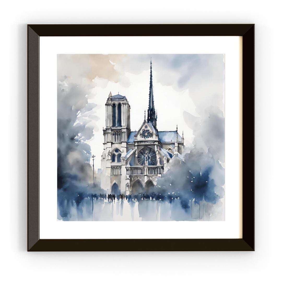 Printable Wall Art | Modern Blue Painting For Contemporary Home | Unique Square Decor Digital Download – Printable Wall Art Digital Download – Digital Download