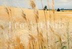 Printable Wheat Field | Landscape Oil Painting | Vintage Country Landscape Art | Vintage Landscape Print | Digital Wall Art – Printable Wall Art
