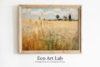 Printable Wheat Field | Landscape Oil Painting | Vintage Country Landscape Art | Vintage Landscape Print | Digital Wall Art – Printable Wall Art