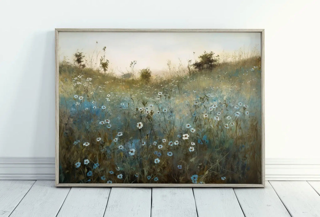 Included artwork preview showing first selection of artworks from Printable Wildflower Field. (variation 2)