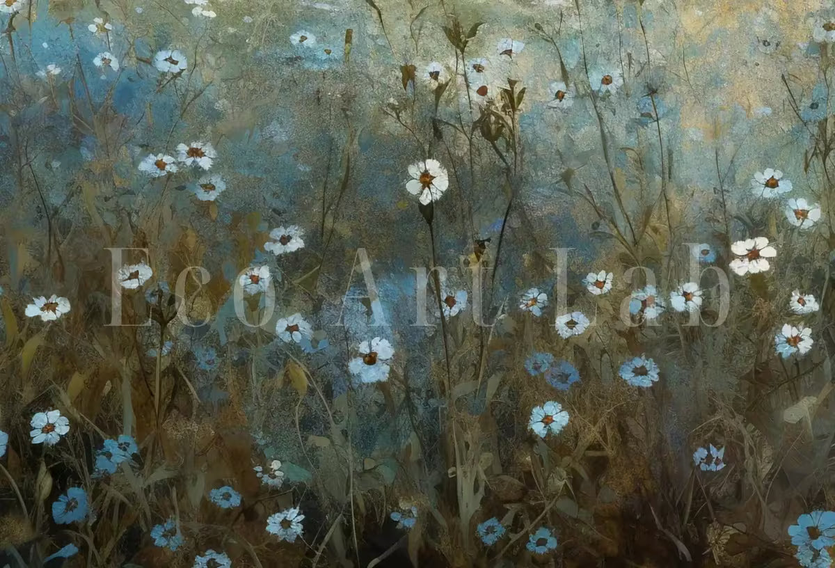 Printable Wildflower Field | Landscape Oil Painting | Country Field Wall Art | Vintage Landscape Art Print | Floral Art |  – Printable Wall Art