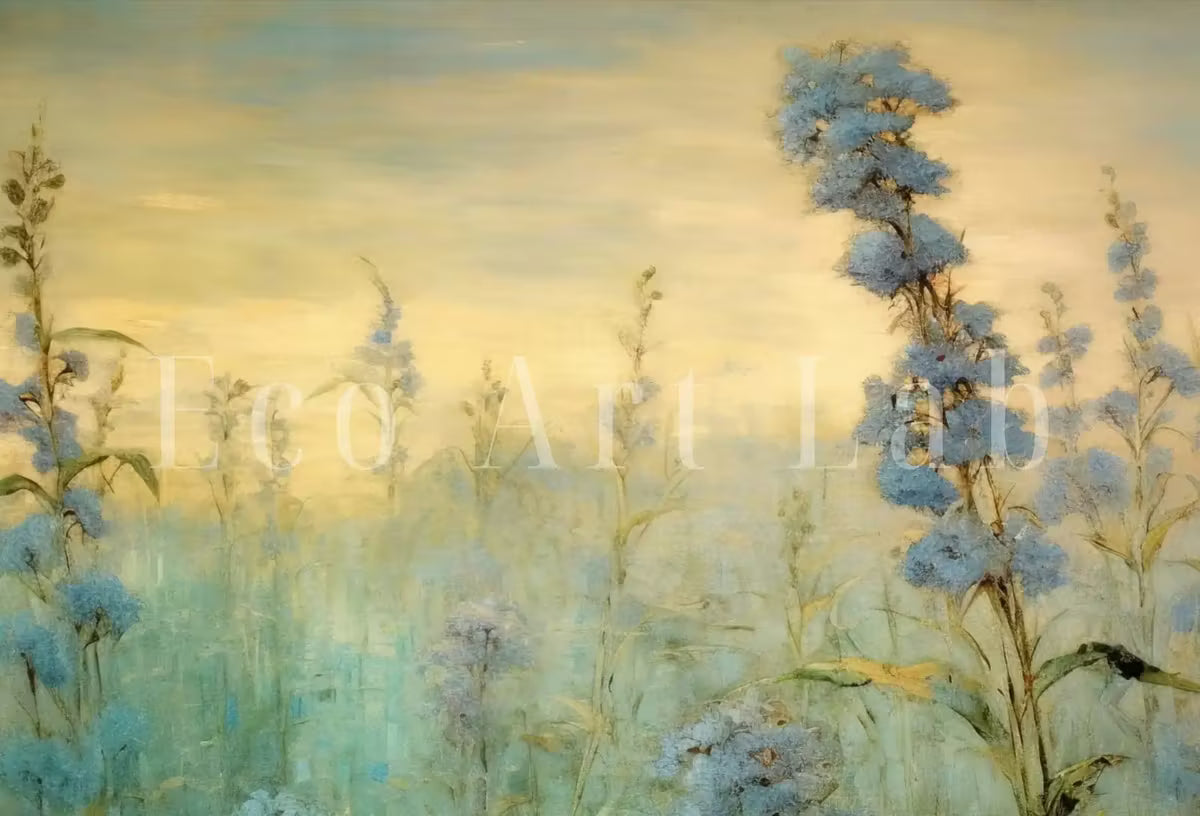 Printable Wildflower Field | Landscape Oil Painting | Vintage Farmhouse | Country Field Oil Painting | Printable Art |  – Printable Wall Art