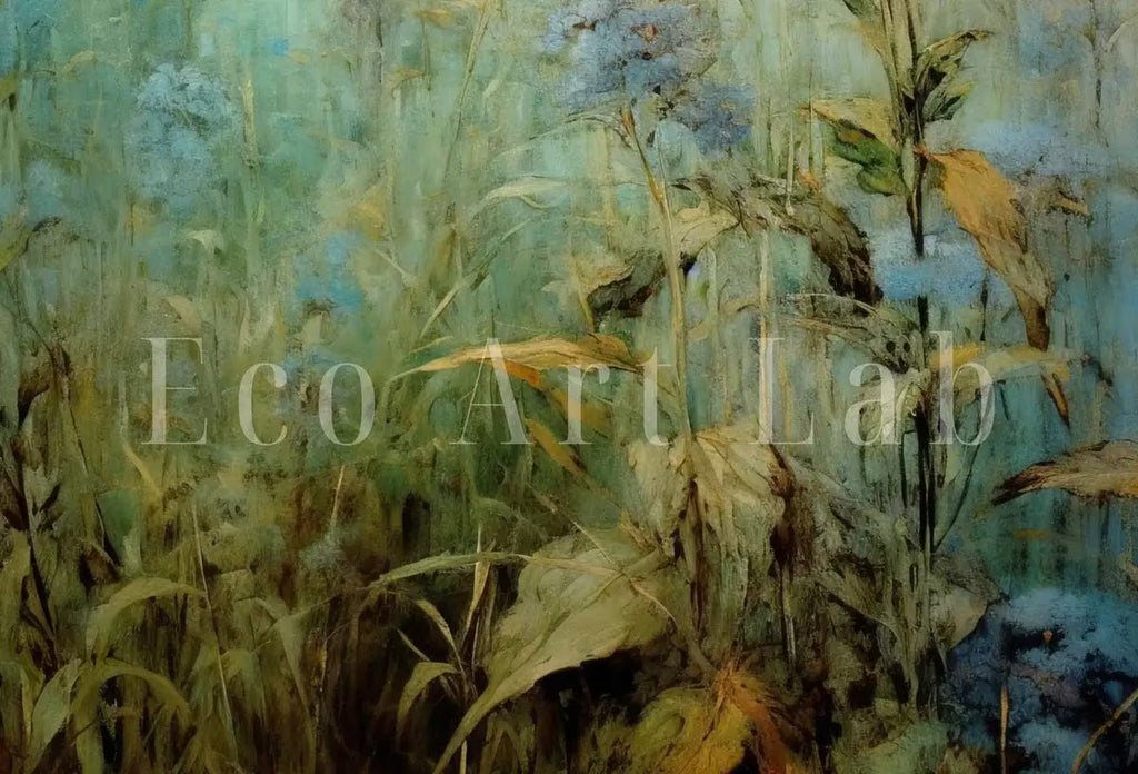 Printable Wildflower Field | Landscape Oil Painting | Vintage Farmhouse | Country Field Oil Painting | Printable Art |  – Printable Wall Art