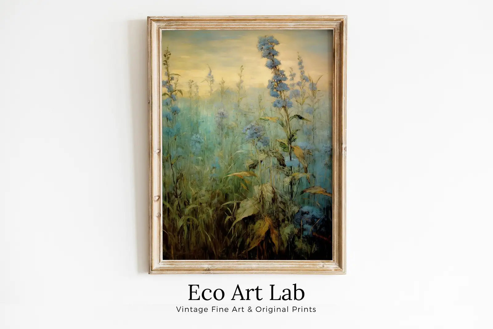 Printable Wildflower Field | Landscape Oil Painting | Vintage Farmhouse | Country Field Oil Painting | Printable Art | Digital Download – Printable Wall Art Digital Download – Digital Download