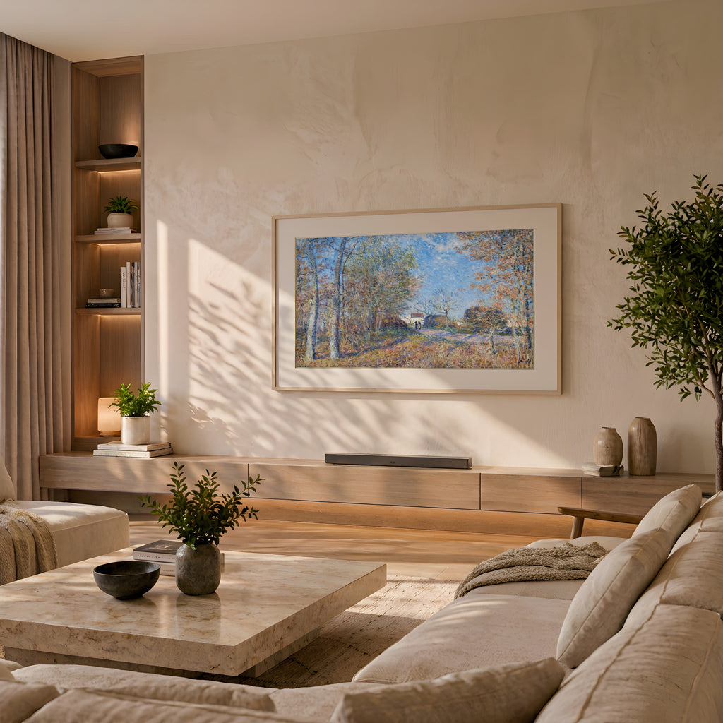 Alfre Sisley - Printable Wall Art - A Corner of the Woods at Sablons