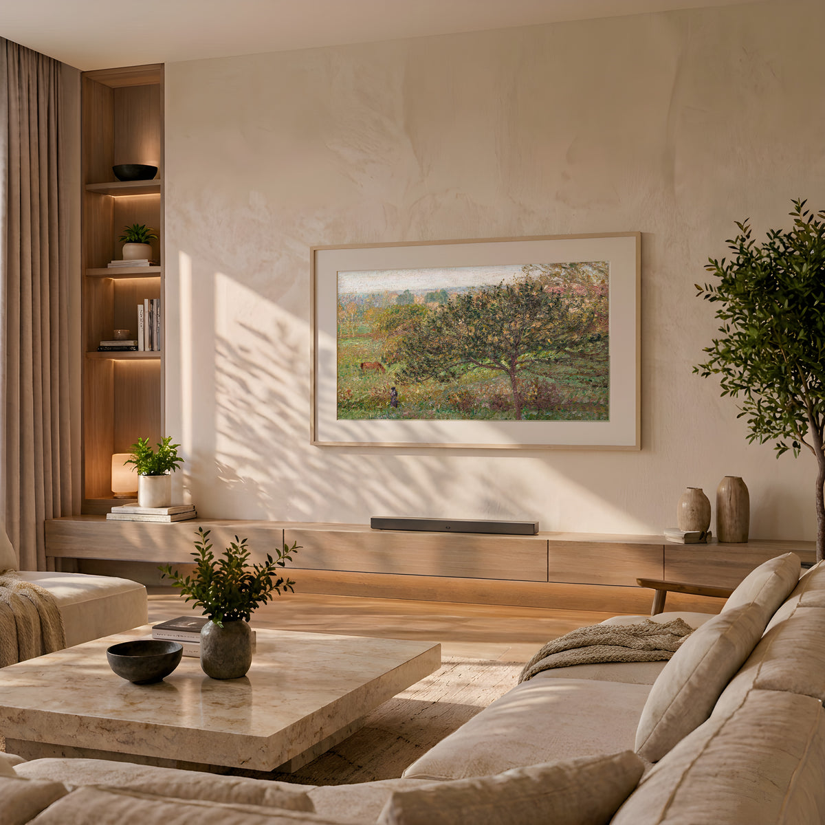 Autumn Morning in Éragny - Printable Wall Art - Impressionist