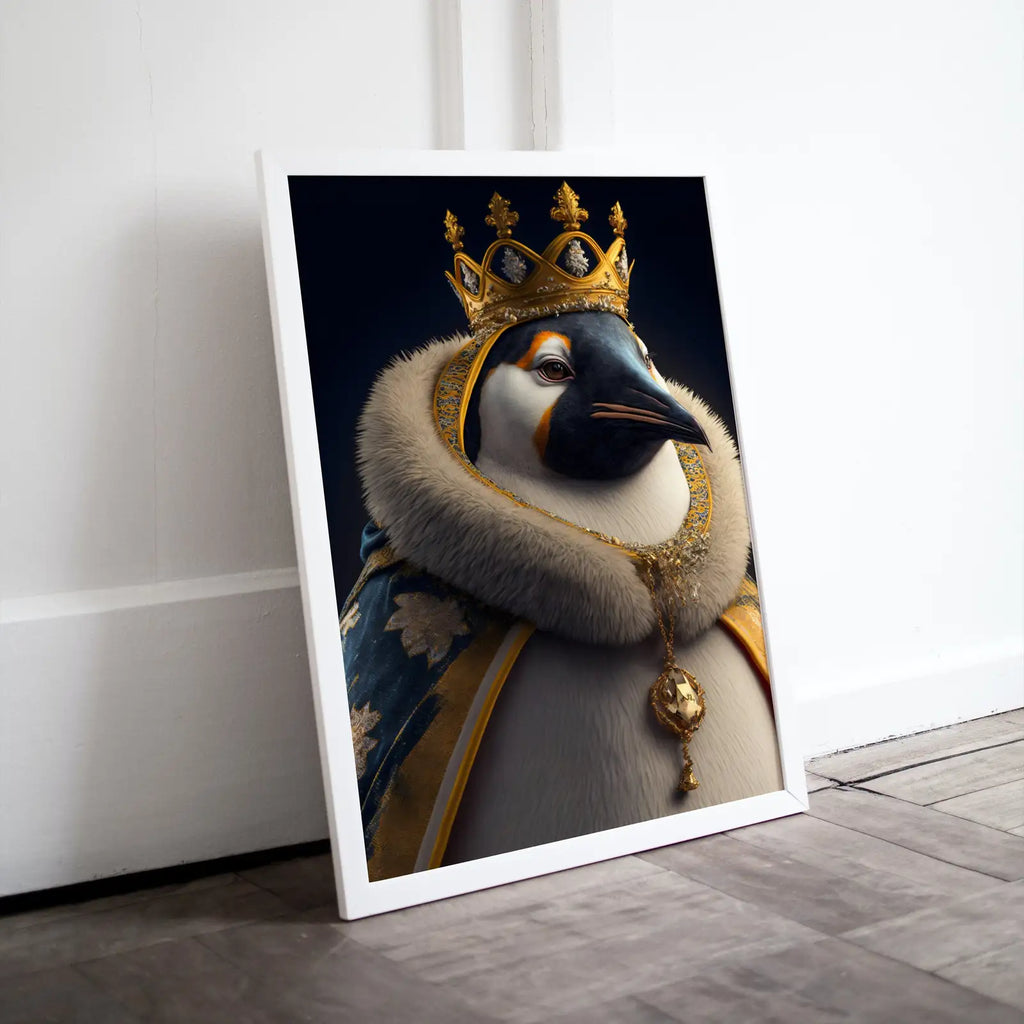 Included artwork preview showing first selection of artworks from Queen Penguin Digital Art Print. Printable Wall Art. Modern Penguin Artwork. Instant Download. Contemporary Poster. Penguin Portrait.
