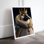 Included artwork preview showing first selection of artworks from Queen Penguin Digital Art Print. Printable Wall Art. Modern Penguin Artwork. Instant Download. Contemporary Poster. Penguin Portrait.