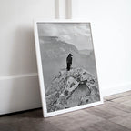 Included artwork preview showing first selection of artworks from Raven Painting on Rock in Grand Canyon Print. Instant Download Digital Crow Painting Raven Art. Black and White Printable Wall Art Poster.