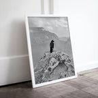 Raven Painting on Rock in Grand Canyon Print. Instant Download Digital Crow Painting Raven Art. Black and White Printable Wall Art Poster – Printable Wall Art