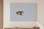 Red Fox Walking in Snow. Printable Wall Art.  Fox Wall Art Poster. Nature Print Digital Art. Instant Download Winter Decor – Printable Wall Art