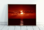 Red Sunset Wall Art Print. Instant Download Boho Abstract Sunset Poster. Digital Sunset Painting Abstract Wall Art. Coastal Landscape Art – Printable Wall Art Set (Digital Download) – Digital Download