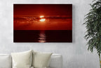 Red Sunset Wall Art Print. Instant Download Boho Abstract Sunset Poster. Digital Sunset Painting Abstract Wall Art. Coastal Landscape Art – Printable Wall Art Set (Digital Download) – Digital Download