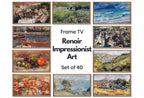 Renoir Impressionist Art for Frame TV I I Oil Paintings Gallery Wall Set of 40 I French Country Decor I Samsung Frame Digital Art – Frame TV Art Set