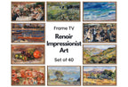 Renoir Impressionist Art for Frame TV I  I Oil Paintings Gallery Wall Set of 40 I French Country Decor I Samsung Frame Digital Art – Frame TV Art Set (Digital Download)