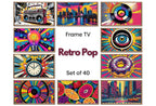 Retro Pop Art for Samsung Frame Tv or Hisense Canvas Tv - Maximalist Wall Art. Funky Decor Whimsical Art Frame tv Set of 40 – Frame TV Art Set
