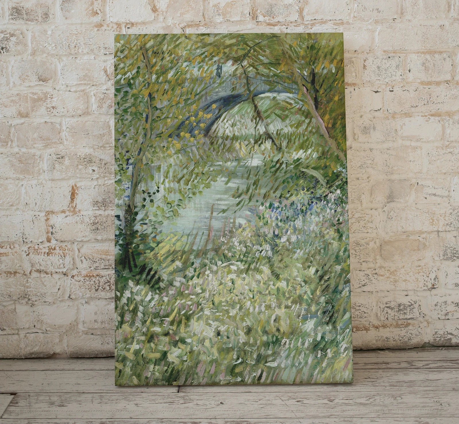 Berge au printemps Vincent van Gogh - Impressions d’art célèbres à imprimer. Téléchargement immédiat, impression de peinture vintage, fine art.
