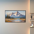 Rocky Mountains Art For Samsung Frame TV. 4K Mountain View Nature Wall Decor. Scenic Mountain Print Outdoor Landscape Art – Frame TV Digital Download Art – Digital Download