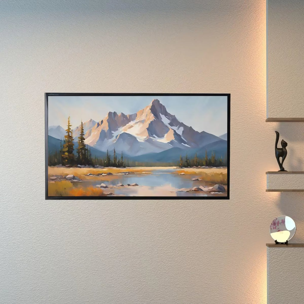 Rocky Mountains Art For Samsung Frame TV. 4K Mountain View Nature Wall Decor. Scenic Mountain Print Outdoor Landscape Art – Frame TV  Art