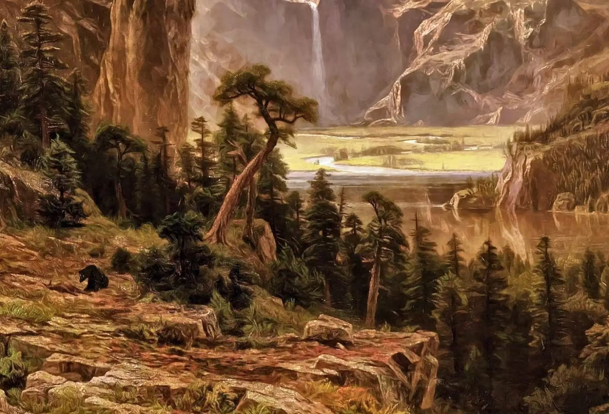 Rocky Mountains Sunset With Sun Rays Painting, Colorful Printable Wall Art, Home or Office Decor, Nature Print Digital Art Instant Download – Printable Wall Art Set