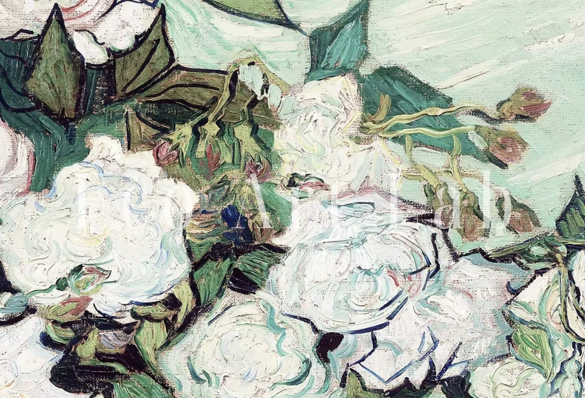 Roses Painting by Vincent van Gogh | Printable Neutral Still Life Art Print | Instant Download | Vintage Fine Art | Botanical Decor – Printable Wall Art