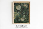 Roses Painting Famous van Gogh Art Print. Instant Download Printable Garden van Gogh Fine Art. Vintage Botanical Art. White Roses Painting. – Printable Wall Art Digital Download