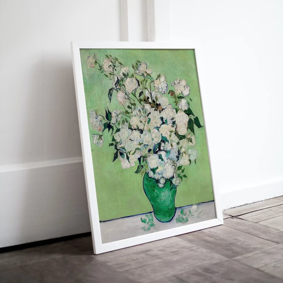 Roses Painting, Famous van Gogh Art Print. Instant Download Printable van Gogh Fine Art. Vintage Still Life White Roses Painting. – Printable Wall Art
