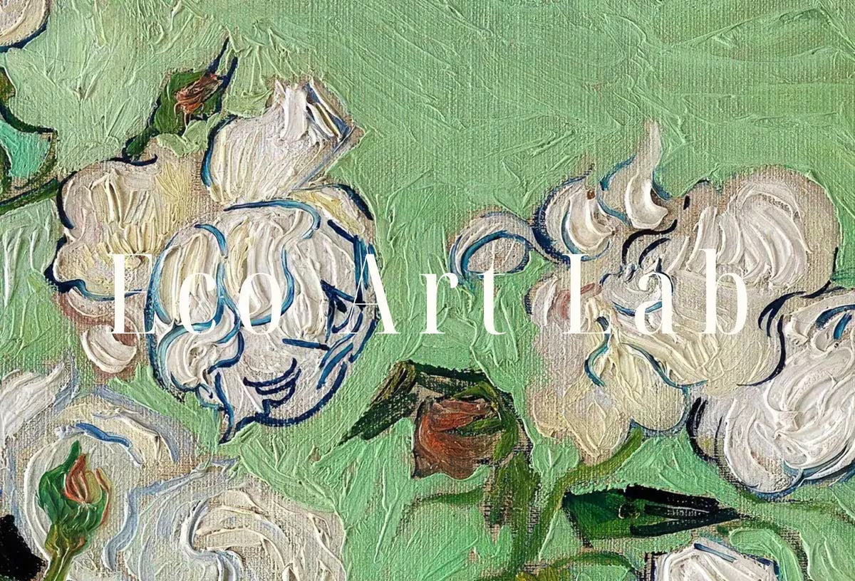Roses Painting, Famous van Gogh Art Print. Instant Download Printable van Gogh Fine Art. Vintage Still Life White Roses Painting. – Printable Wall Art