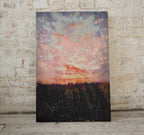 Rustic Antique Moody Abstract Sunset Oil Painting. Instant Download Printable Wall Art. Abstract Vintage Sunset Painting Digital Print – Printable Wall Art Set