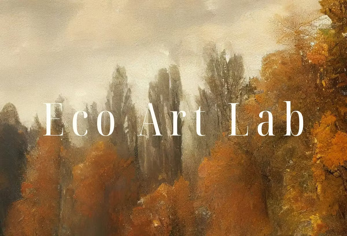 Rustic Autumn Landscape Fall Art. Muted Colors Printable Painting. . Country Decor Nature Landscape. Moody Vintage Art Print – Printable Wall Art