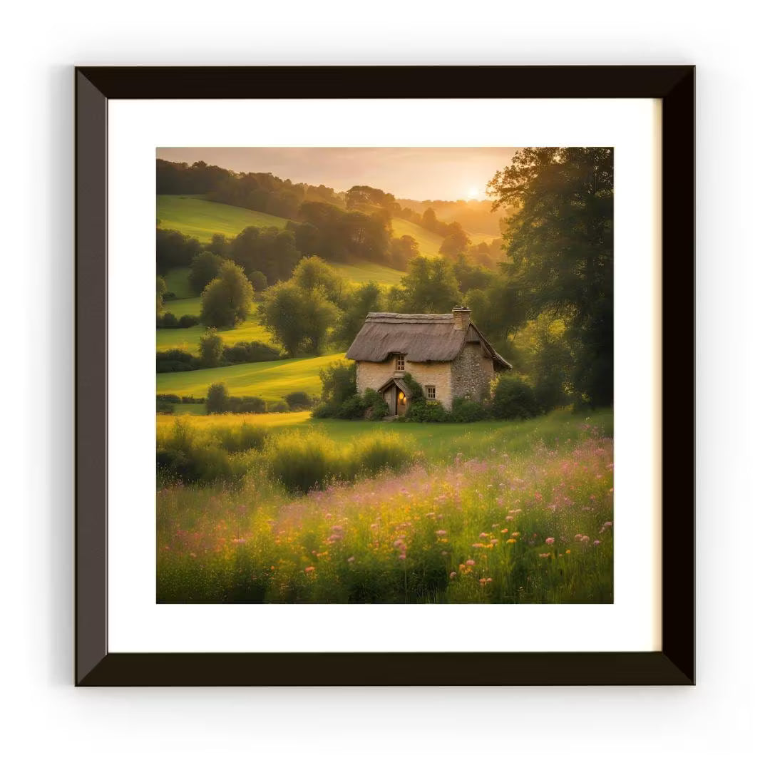 Rustic Cabin Printable Art. Landscape Decor for Home. Cottagecore Wall Art  – Printable Wall Art