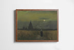 Rustic Moody Vintage Landscape Painting. Vincent van Gogh The old Tower in the Fields Famous Painting. Printable Wall Art. Digital Download – Printable Wall Art Digital Download