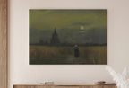 Rustic Moody Vintage Landscape Painting. Vincent van Gogh The old Tower in the Fields Famous Painting. Printable Wall Art.  – Printable Wall Art