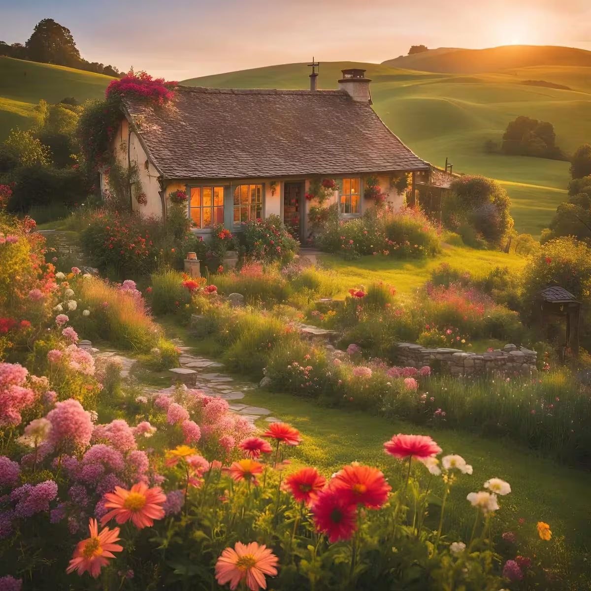 Rustic Wall Art Printable Decor | Garden Home Art  | Nature Printable Square Print – Printable Wall Art