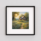 Rustic Wall Art Printable I Cabin Decor for Home I Wildflowers Square Art Design – Printable Wall Art Digital Download – Digital Download