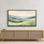 Sage Green Art For Frame TV I Countryside Decor For Samsung Frame TV I Minimalist Home 4K Wall Art – Frame TV Digital Download Art – Digital Download