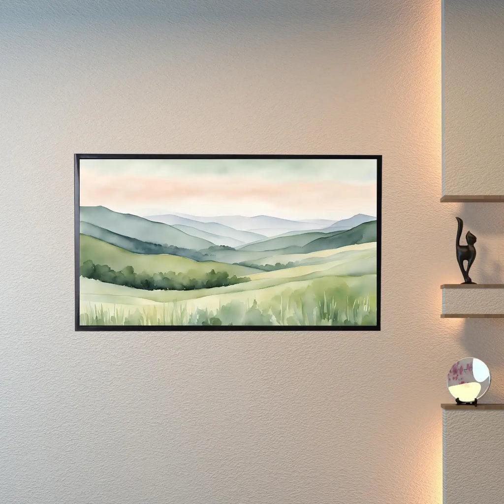Sage Green Art For Frame TV I Countryside Decor For Samsung Frame TV I Minimalist Home 4K Wall Art – Frame TV Digital Download Art – Digital Download