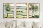 Sage Green Mountain Wall Art I Countryside Decor I Minimalist Prints I 3 Pieces Wall Art I Modern Home Decor – Printable Wall Art