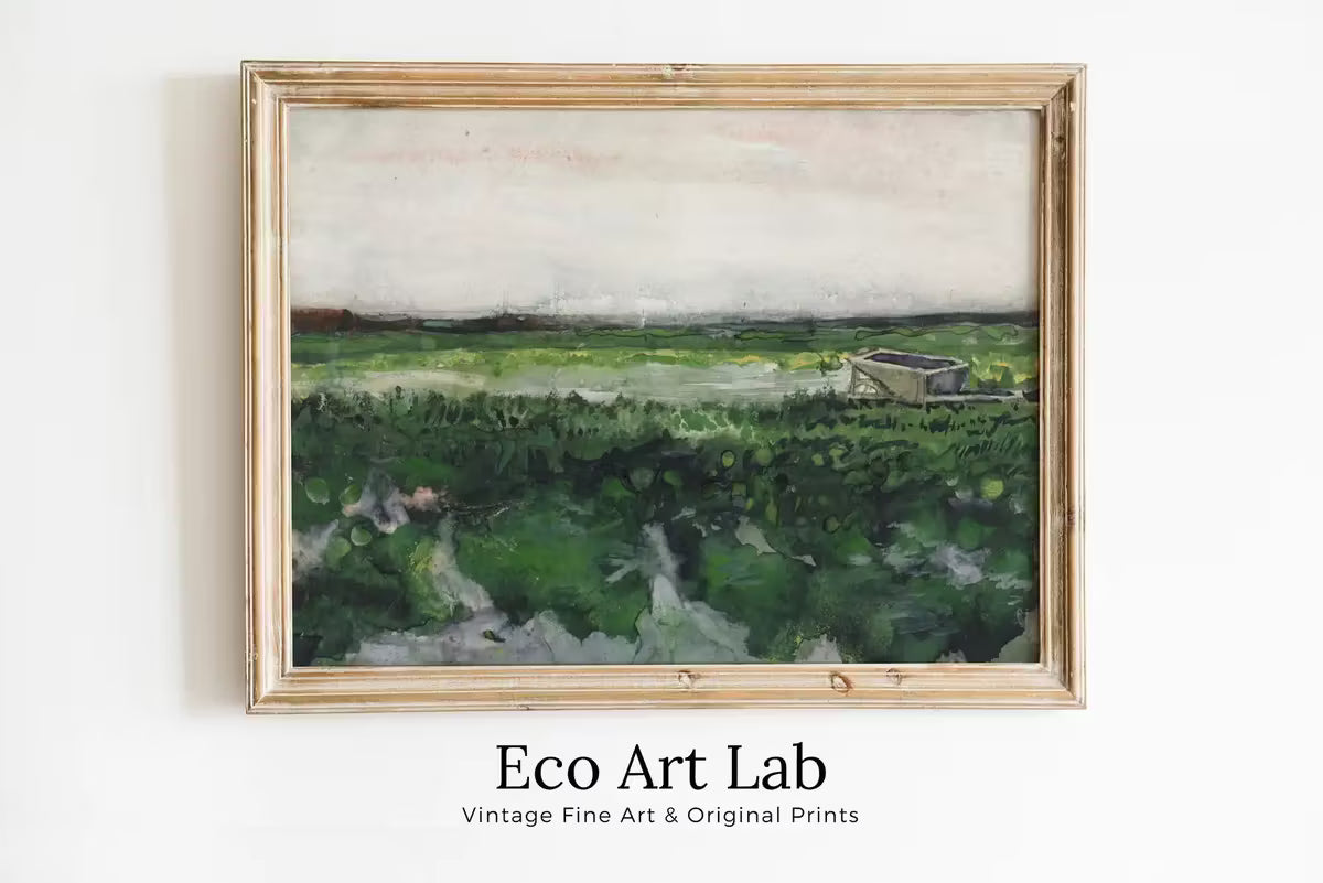 Sage Green Wall Art Famous Vintage Vincent van Gogh Art Print. Instant Download Vintage Green Landscape Painting. Sage Green Decor Fine Art – Printable Wall Art