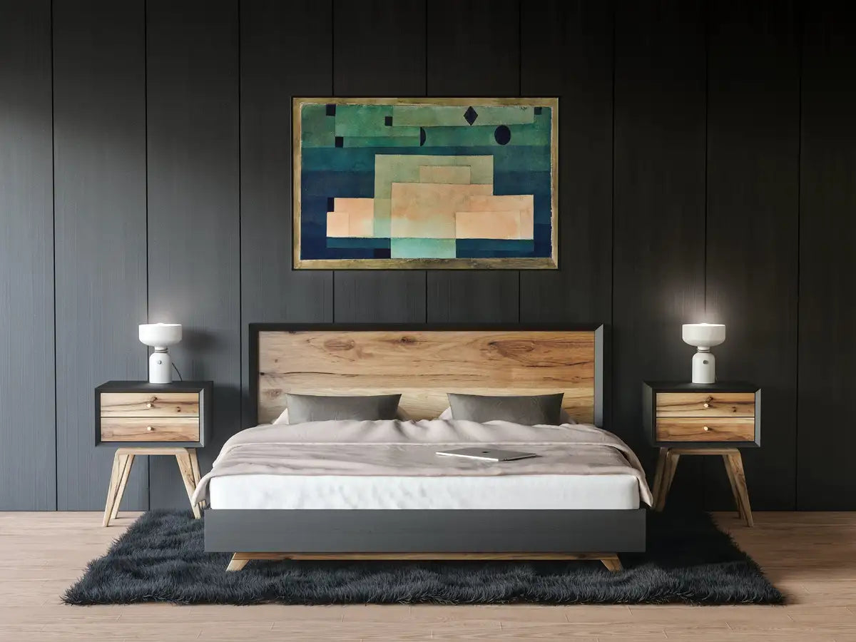 Tableau 4K pour Samsung Frame TV - Art Abstrait Vert Sauge. Téléchargement instantané. Décoration minimaliste. Art imprimable de Paul Klee en vert sauge.